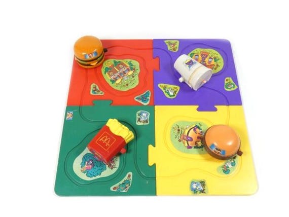 Vintage Mcdonald's Tricky Trackers Happy Meal Toys - Etsy