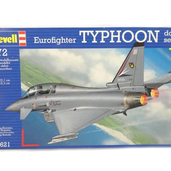 vintage Revell Eurofighter Typhoon Double Seater 1:72 Maquette Avion Kit de Construction 2000