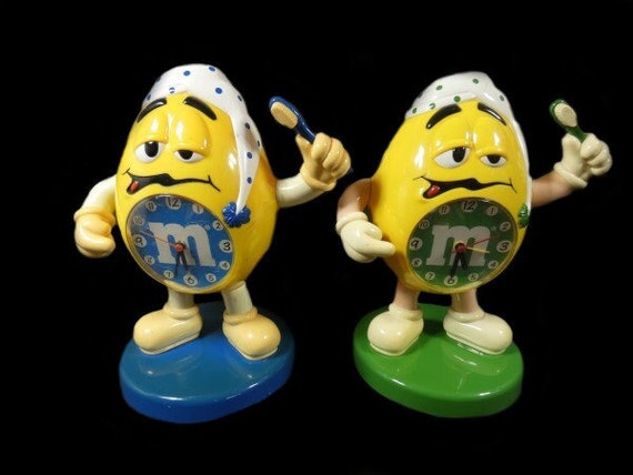 国内初の直営店 Vintage 1 Niebieski Plastikowy Rzadki M&M Zegar Zielony lub インテリア時計