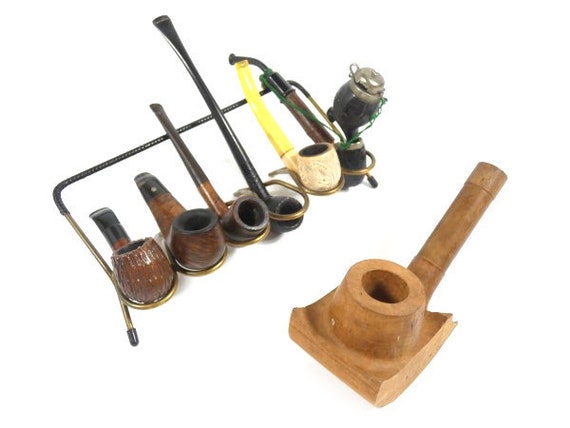 1 Vintage Pipe Tobacco Smoking Pipe Big Ben Meerschaum Wooden Tank Sport