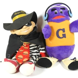 1997 McDonalds McDonaldland GRIMACE Doll Plush MWT Japan