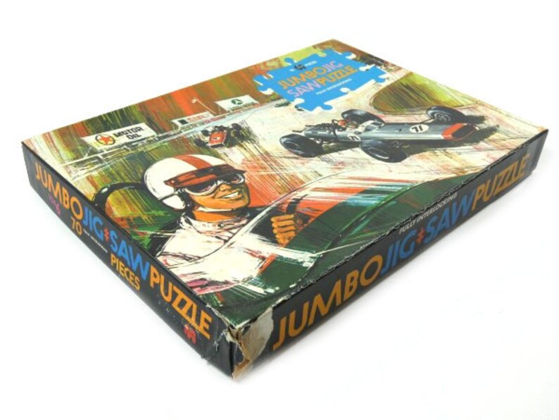 1 Vintage Race Car Formula 1 Puzzle Jigsaw Puzzle Car Racing - Etsy ...