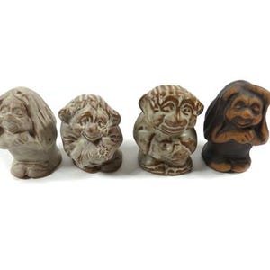 1 Vintage Ceramic Rath Vejle Troll Denmark Troll Danish Design Gray Brown Troll