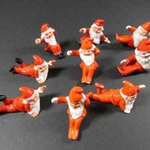 1 Vintage Santa Christmas Ornament Mini Santa Claus Ornaments Christmas Figurines Figures