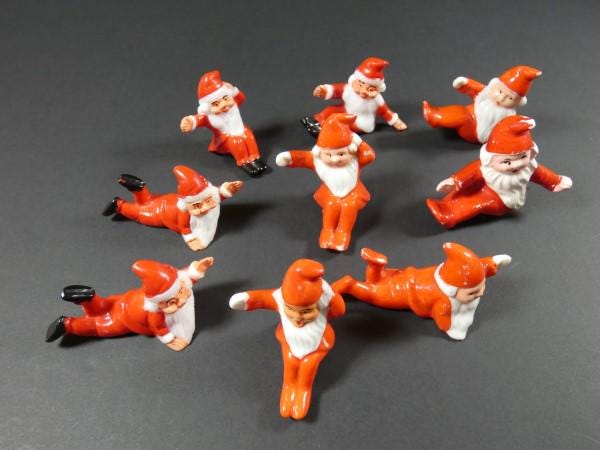 1 ヴィンテージ サンタ クリスマス オーナメント ミニ サンタクロース