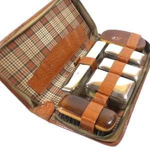 Vintage Men&#39;s Grooming Set, Travel Kit, Men&#39;s Grooming Set, Shaving Set Vanity Set Vintage German Design Nr 3