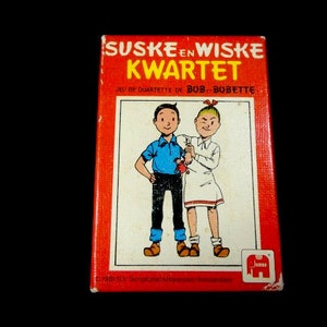 Vintage Suske en Wiske Bob Et Bobette Go Fish Game Quartet Card Game 1981
