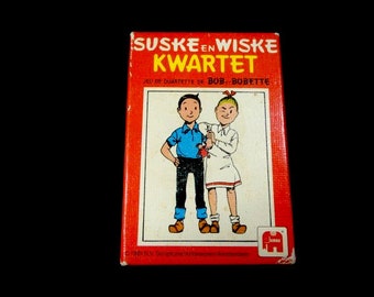 Vintage Suske en Wiske Bob Et Bobette Go Fish Game Quartet Card Game 1981