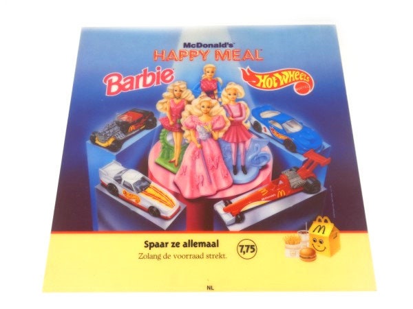 McDonald's 1994 Barbie & Friends World Hot Wheels Happy Meal