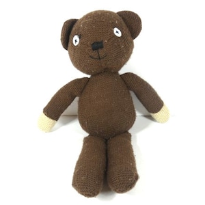 Vintage Mr Bean Teddy Bear 1990 Plush Stuffed Doll Brown Bear