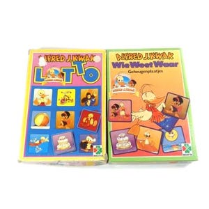 1 juego de cartas vintage Alfred J Quack, juego de memoria o lotería, Alfred J Kwak, 1989