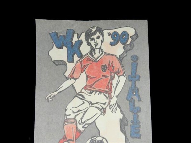 1 Stor Vintage VM Fotboll 1994 Italien Strykmärke Holländska Landslaget bild 2