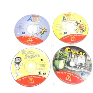 1 Vintage Rare Swedish or Danish Cd-Rom For McDonald&#39;s Happy Meal 1999