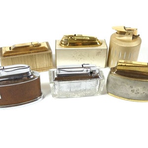 1 Vintage Table Lighter Vintage Retro Design Gift For Him Elegant Lighter Nr 2