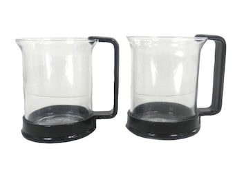 2 Vintage Bodum Tea Glasses Danish Glasses Set of 2 Vintage Swiss Design Danish Design Tea Glasses Nr 5