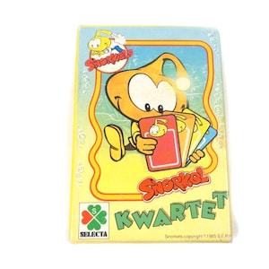 Vintage The Snorks Go Fish Gioco Quartet Gioco di carte Gioco di carte Snorks