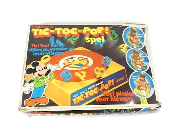 Vintage Tic Tac Pop Mickey Mouse Board Game - Etsy