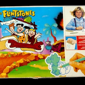 Vintage the Flintstones Stamp Set In the Original Box Rubber Stamp Set