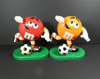 ヴィンテージサッカースポーツM&Mディスペンサー オレンジまたは赤