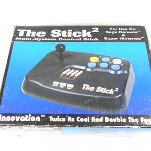 Vintage The Stick 2 Multi System Control Stick Controller For Sega Genesis and Super Nintendo