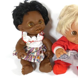 1 Vintage Thomas Dam Doll 10.5 Inch Girl 1974 Made In Denmark Vintage image 4