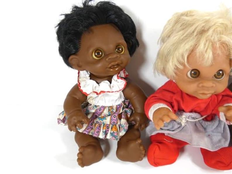 1 Vintage Thomas Dam Doll 10.5 Inch Girl 1974 Made In Denmark Vintage image 4