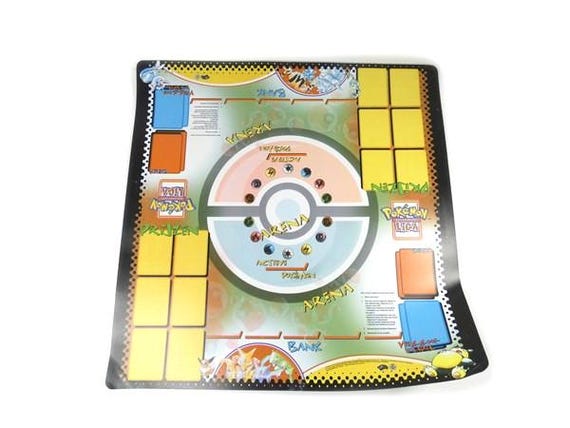 pokemon card board PokMats 2 Player Trainer Playmat for Trading Game Designed for Two Player Pokmon Battles 1 Big Vintage Pokmon Game