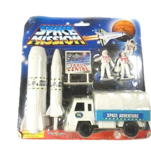 1 Juego de juguetes de misión espacial vintage MIP sin usar