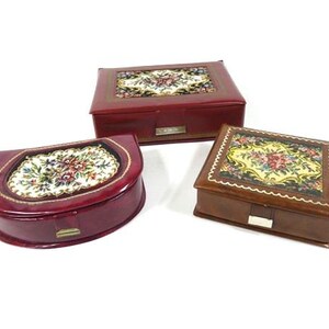 1 joyero vintage, joyero decorativo, joyero de tela, organizador de joyas, caja de flores, organizador de almacenamiento