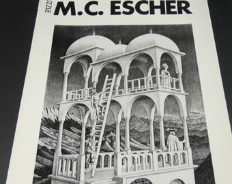 希少なヴィンテージ M.C. エッシャー ジグソーパズル ベルヴェデーレ