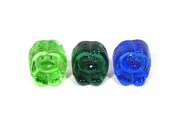 1 Pequeño trol de cristal vintage Bergdala Diseño sueco Trol escandinavo de cristal Nr 1