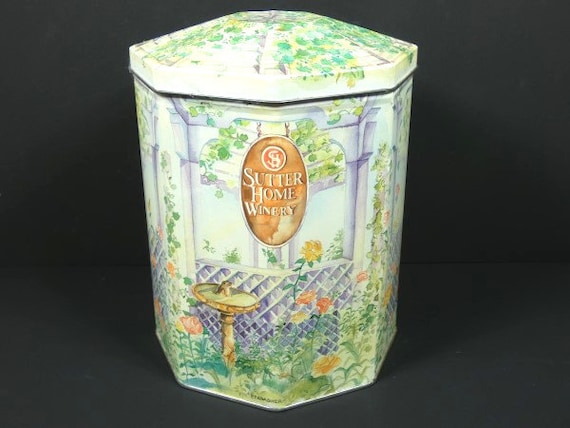 Sutter Home Wintery Gazebo Zinn Box Vintage Weingut Zinn Stoage Box 1992  dekorative Zinn Box Englisch Design Home Decor Kaffee Tee Aufbewahrung -  Etsy sterreich