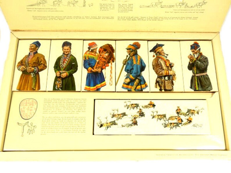 Vintage Super Rare Lapland Matchbox Set the Lapps Matchboxes Etsy