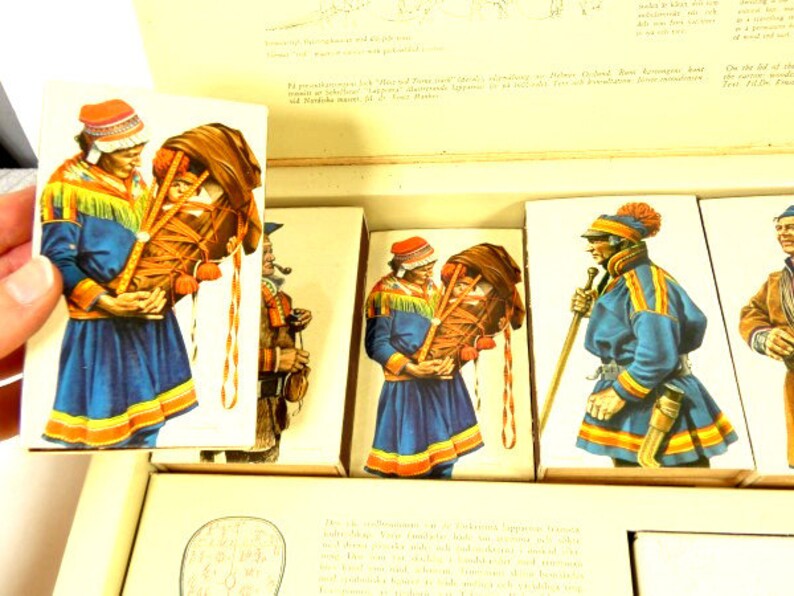 Vintage Super Rare Lapland Matchbox Set the Lapps Matchboxes Etsy