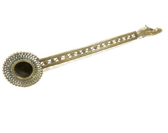 Vintage Brass Belly Dancer Candle Snuffer Vintage Snuffer Beautiful Elegant Snuffer Etched Brass Old Candle Snuffer