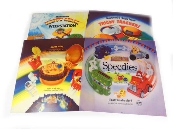 1 Small Vintage Mccharacters Translite Display Mcdonald's Happy