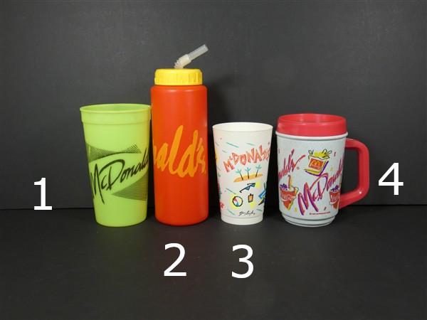 マクドナルド プラスチックカップ 1 ヴィンテージ マクドナルド