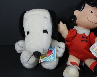 1 Vintage Snoopy Stuffed Plush With Tag Snoopy Lucy or