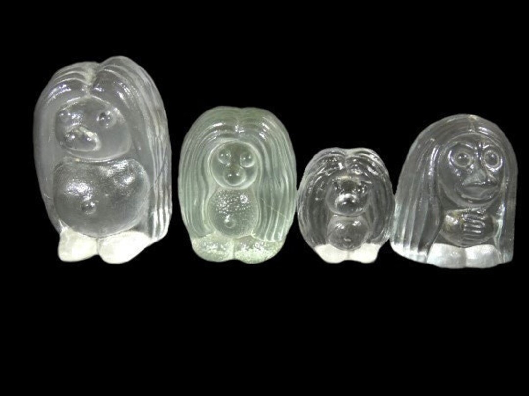 1 Vintage Glass Bergdala Troll Swedish Design Glass Scandinavian