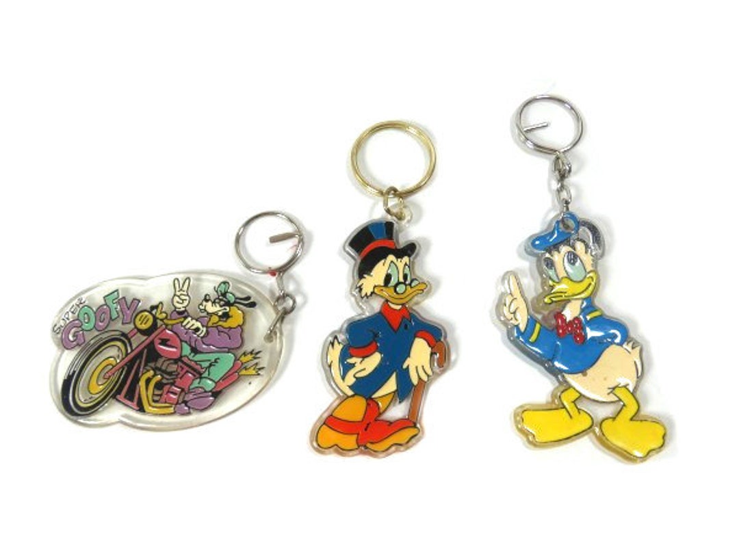 Buy 1 Vintage Disney Keychain Scrooge Mcduck Donald Duck or Goofy