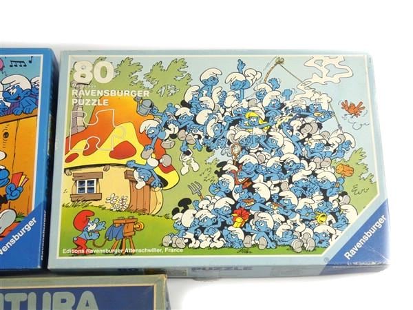 ヴィンテージ スマーフ ファイティング ジグソーパズル 1個