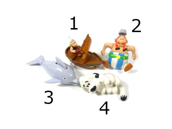 1 Vintage Asterix and Obelix Mcdonald's Happy Meal Toy Mcdonalds