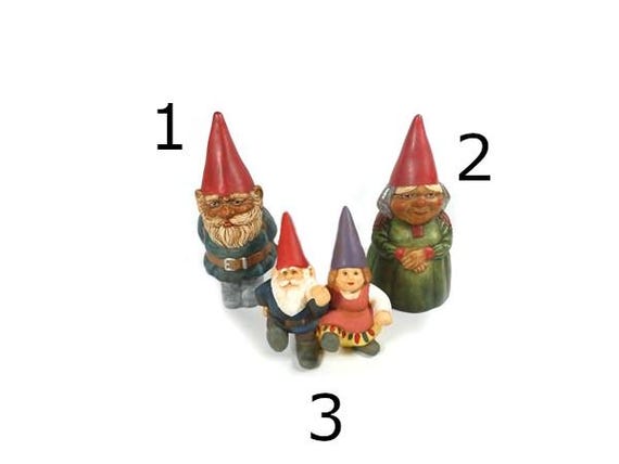1 Vintage David the Gnome or Lisa Figurine - Etsy