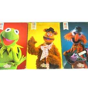 1 Vintage Kermit Fozzy Bear o Sergente Floyd Pepper Puzzle The Muppet Show Puzzle Jim Henson The Muppets 1977
