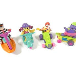 1 Vintage Rev-Ups McDonald&#39;s Happy Meal Toy Figure From 1993 McDonalds Collectable Car