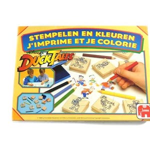 Set di timbri DuckTales Vintage - Timbri Duck Tales in scatola