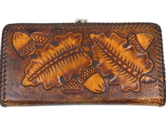 Tassen & portemonnees Portemonnees & Geldclips Portemonnee met ketting Brown Monkey Fist with Leather Wallet Chain 