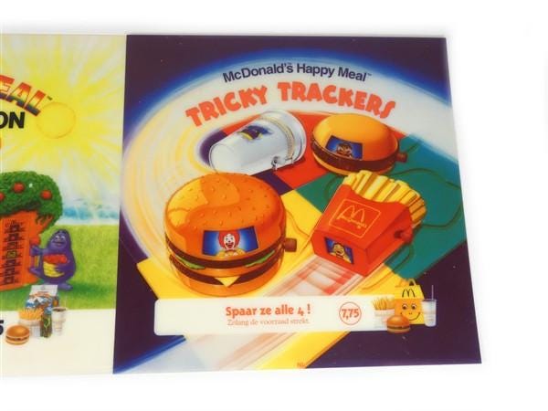 1 Small Vintage Mccharacters Translite Display Mcdonald's Happy