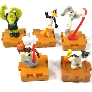1 Vintage Space Jam happy Meal Toy McDonald&#39;s Happy Meal Display McDonalds Collectable Display Warner Bros 1996