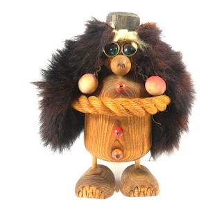 1 Big Vintage Wood Carved Troll Yngve Persson Troll Swedish Design Scandinavian Troll